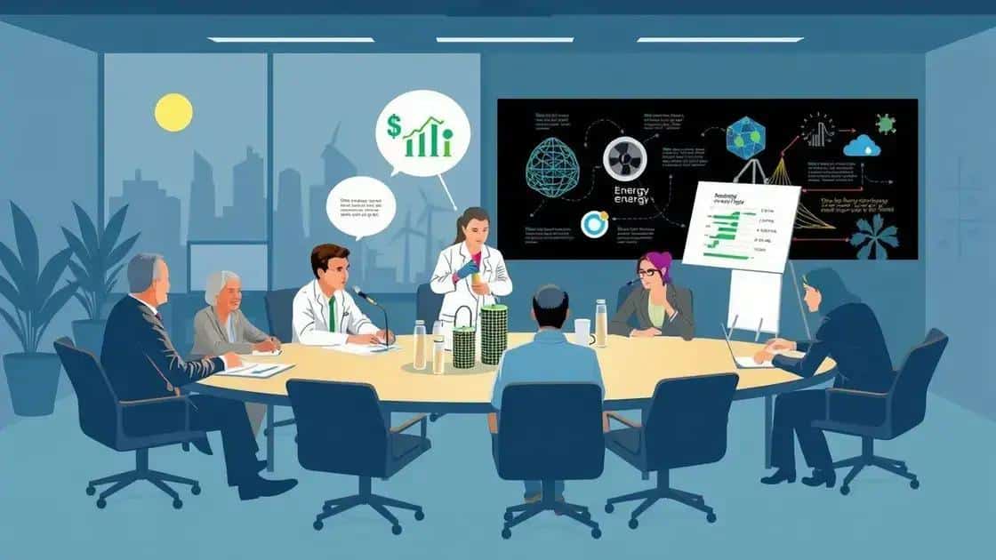 Key stakeholders in dark energy policy