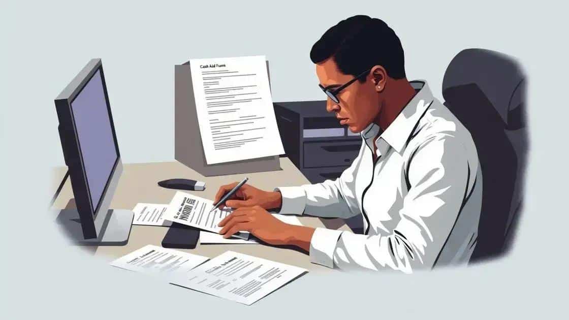 Application process for cash aid