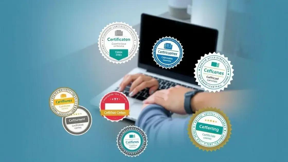 Benefits of obtaining certifications online