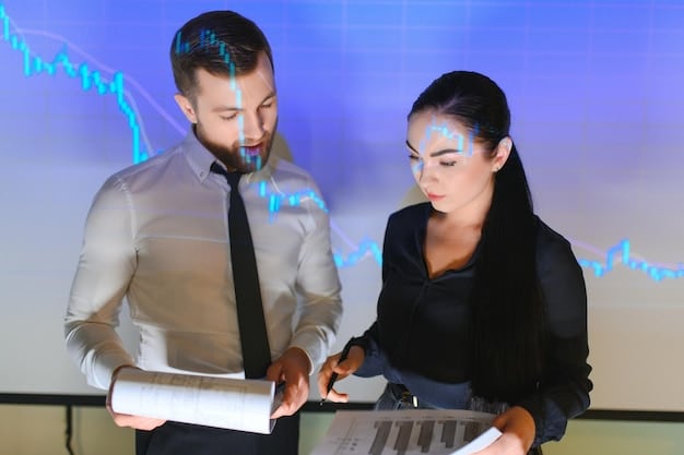 An image showing a team of professionals analyzing charts and screens displaying cryptocurrency data, signifying the importance of thorough assessment and strategic planning in preparing for the new SEC regulations.