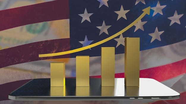 A graph showing projected growth in the US tech sector following the implementation of the American Innovation Act. The graph displays upward trends in areas like AI, cloud computing, and cybersecurity.
