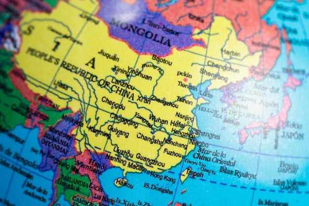 A map of Asia highlighting the countries that are part of the new trade agreement with the United States, visually representing the geographical scope of the deal.