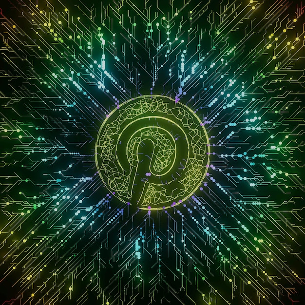 A gavel hitting a sound block with a circuit board pattern overlaid on it, symbolizing the intersection of law and technology in decentralized finance.
