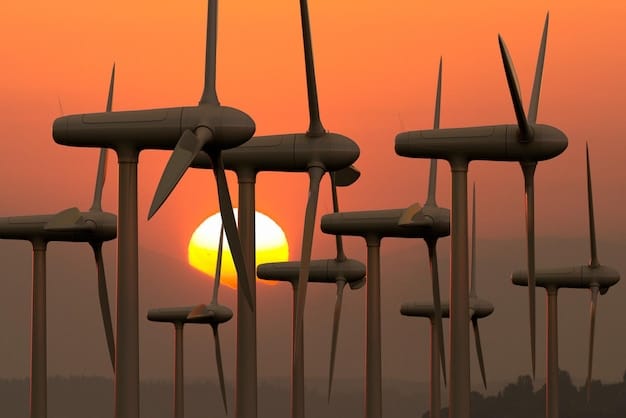 A split image showcasing a traditional coal-powered power plant on one side and a wind turbine farm on the other, symbolizing the energy consumption debate in cryptocurrency mining.