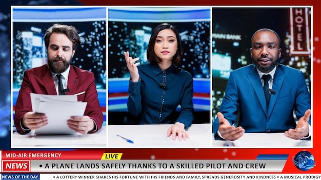 A split-screen depiction of two contrasting news feeds. On one side, a cluttered and sensationalized feed with clickbait headlines about cryptocurrencies. On the other side, a clean and professional news feed from reputable sources with factual and analytical articles.