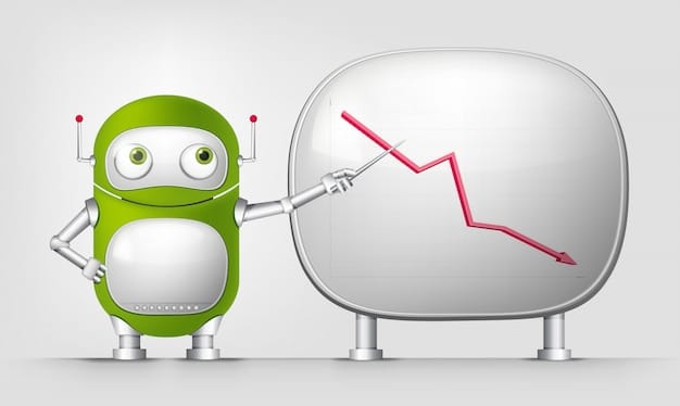 A detailed graph showing the performance of a trading bot compared to traditional manual trading, highlighting the bot's consistent gains over time.