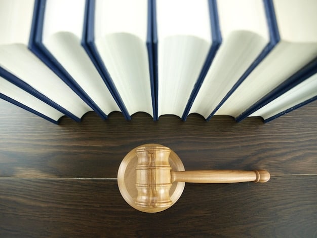 A split image. On one side, a gavel and law books representing regulatory clarity, with a positive green arrow pointing upwards. On the other side, a tangled mess of red tape representing regulatory uncertainty, with a negative red arrow pointing downwards.