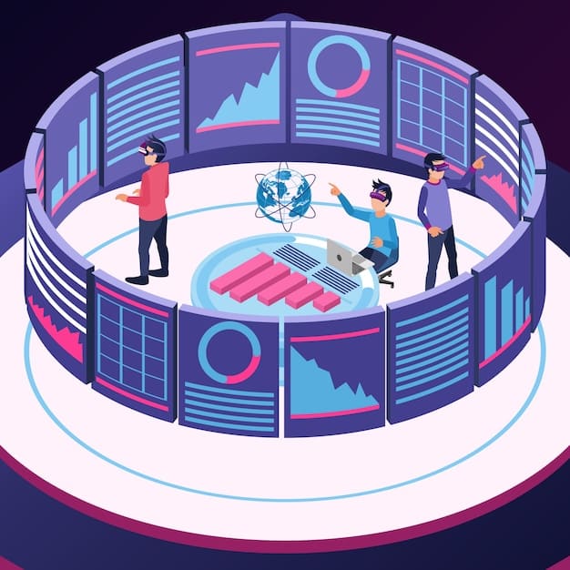 A pie chart showing the distribution of metaverse investments across different sectors such as virtual real estate, NFTs, gaming, virtual events, and digital advertising.