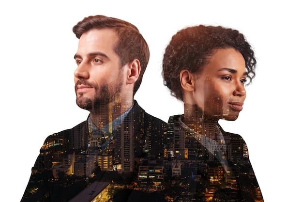 A split image: on one side, a glamorous depiction of luxury and wealth being promised by a crypto investment, and on the other, a stark image of empty wallets and concerned faces, representing the reality of many crypto scams.