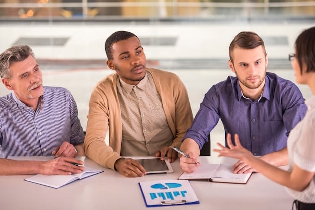 A group of startup founders and investors sitting around a conference table, engaged in a lively but professional negotiation. The atmosphere should be positive, collaborative, and focused on reaching a mutually beneficial agreement.