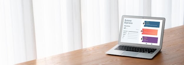 A laptop displaying a blog post with a well-structured layout and clear headings and subheadings. The blog post features high-quality images and concise paragraphs, demonstrating effective content marketing techniques. The laptop is placed on a desk with a notebook and pen, signifying planning and execution.