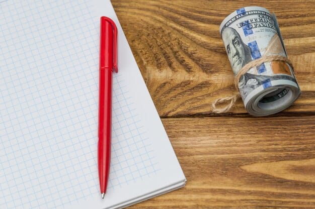 A close-up photo of a pen and paper with calculations, symbolizing the process of financial planning and retirement income management.