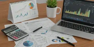 Financial documents and calculator on a desk with a calendar marking January 2025, symbolizing new business tax code revisions.