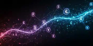 Digital network symbolizing decentralized finance growth