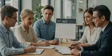 Family discussing estate planning with advisor for 2025 regulations