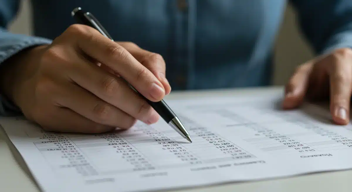 Hand analyzing retirement contribution limits and investment strategies