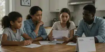 2026 Tax Law Changes: 5-Step Financial Planning Guide for US Households Family reviewing 2026 tax documents for financial planning