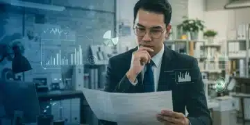 Small business owner reviewing 2025 federal lending regulations documents