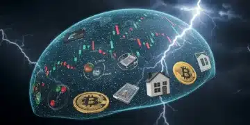 Diversified portfolio protecting assets from economic storms in 2026