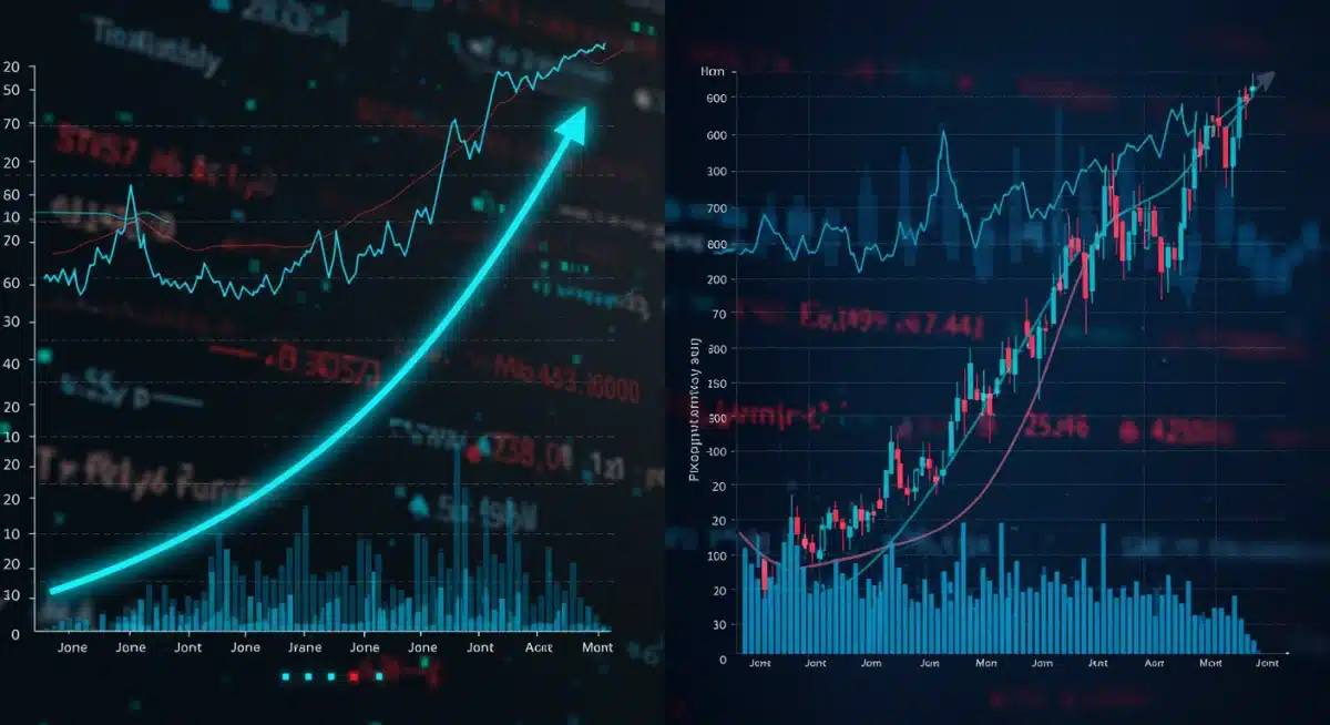Comparison of fixed and variable annuity growth charts