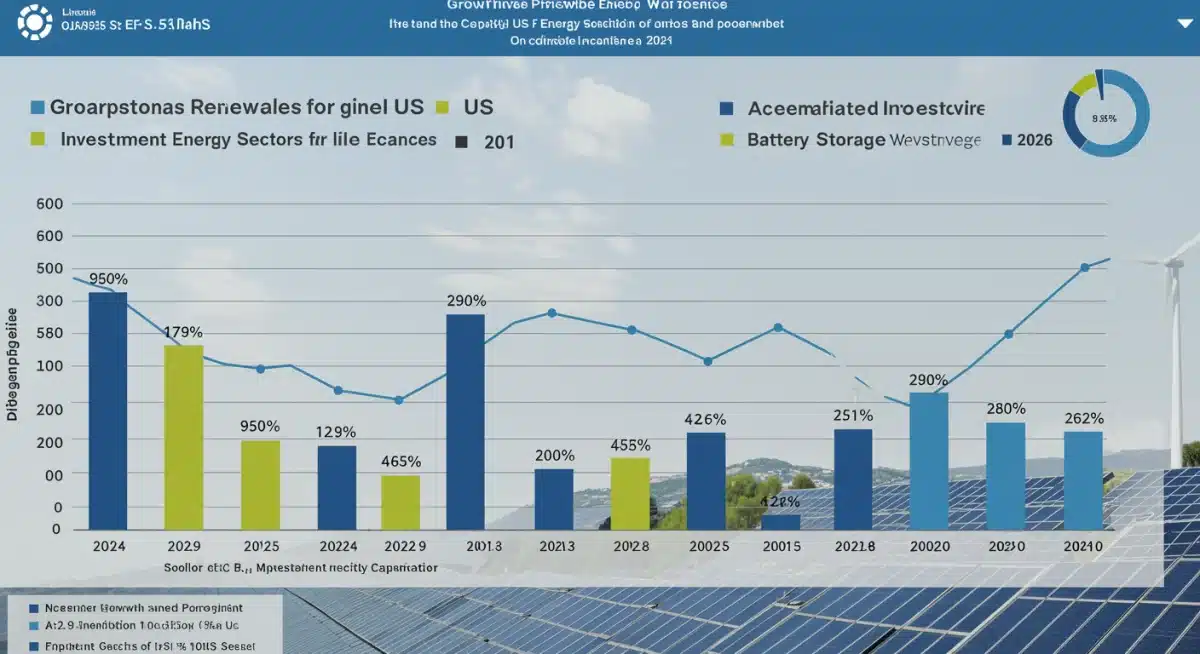 Infographic showing US renewable energy sector growth projections 2024-2026