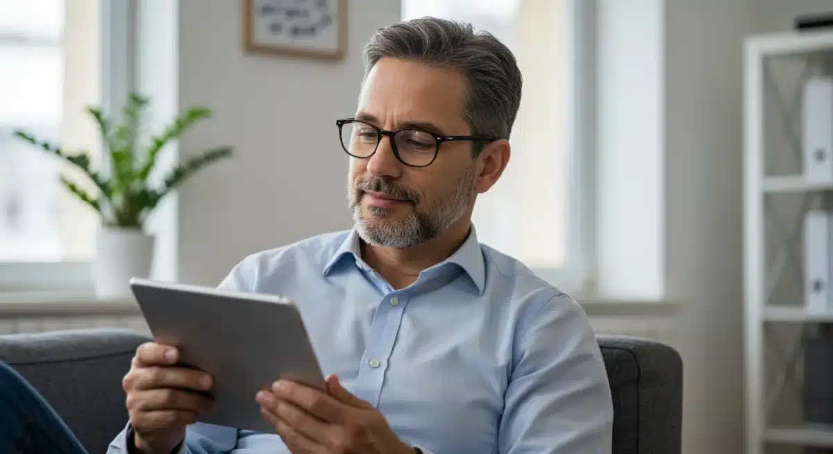 Individual reviewing 2026 financial plan with HSA documents