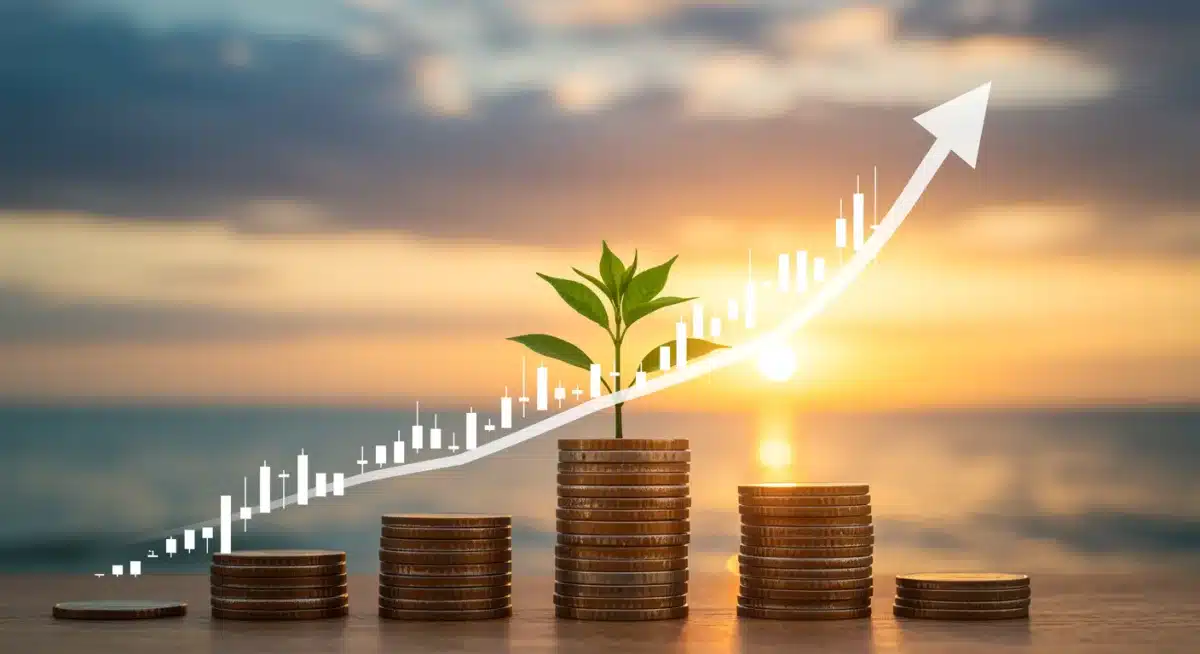 Growing investment portfolio symbolizing secure retirement