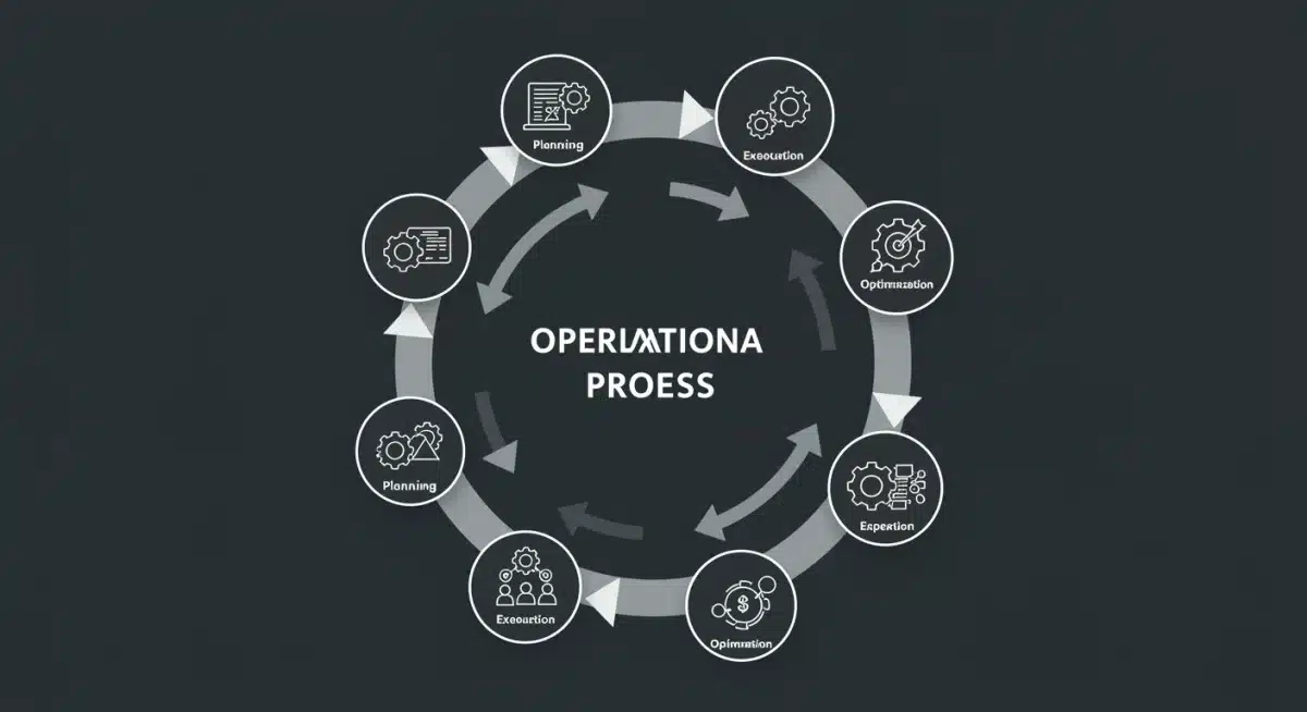 Infographic illustrating the continuous cycle of process optimization for enhanced operational efficiency.