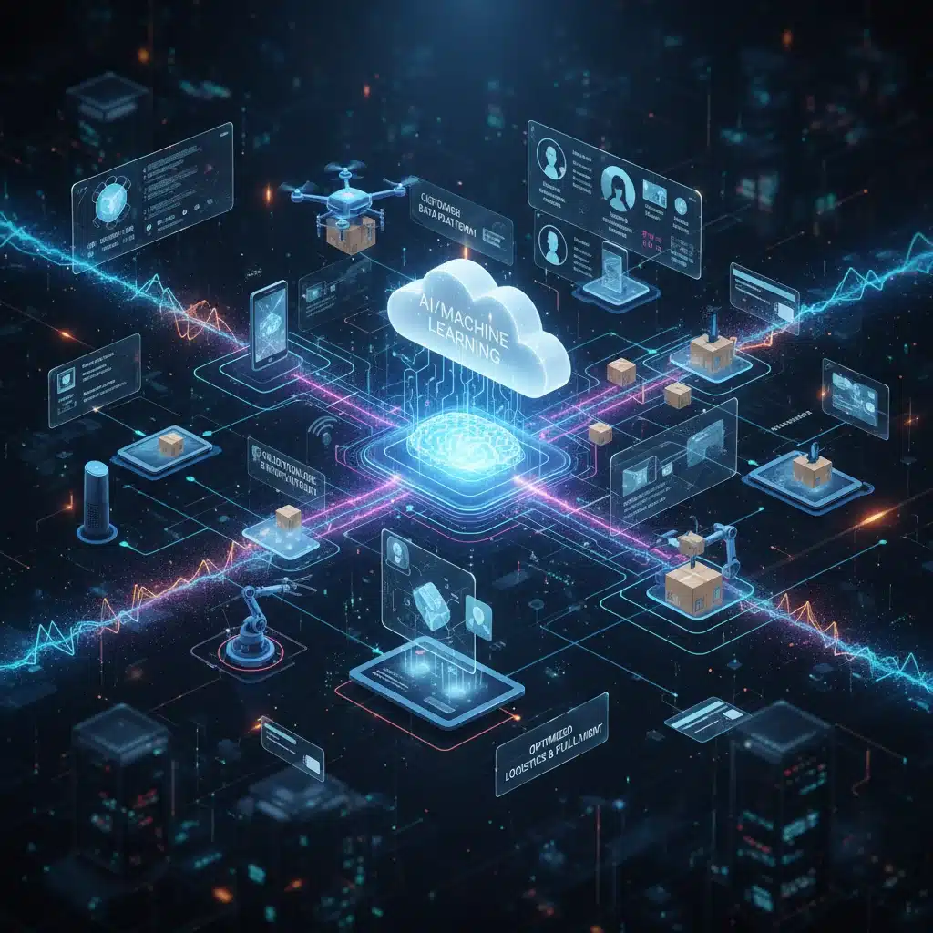 Artificial intelligence enhancing e-commerce personalization and logistics