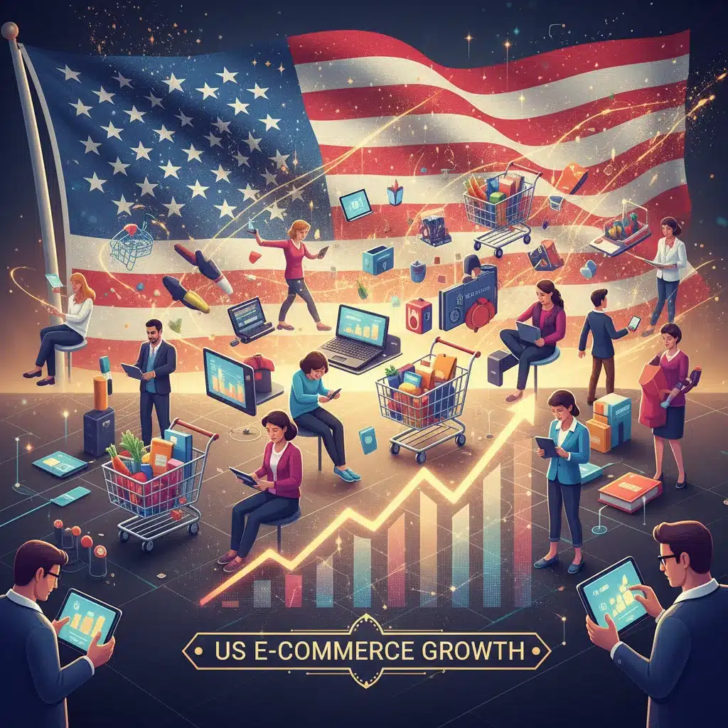 US E-commerce Growth: 25% Increase by 2026 Projections