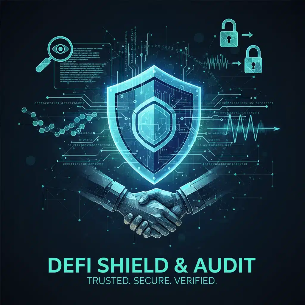 DeFi protocol security and audit process illustration