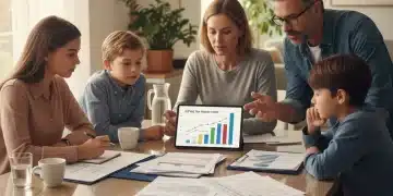 Family reviewing financial documents for 2026 tax planning