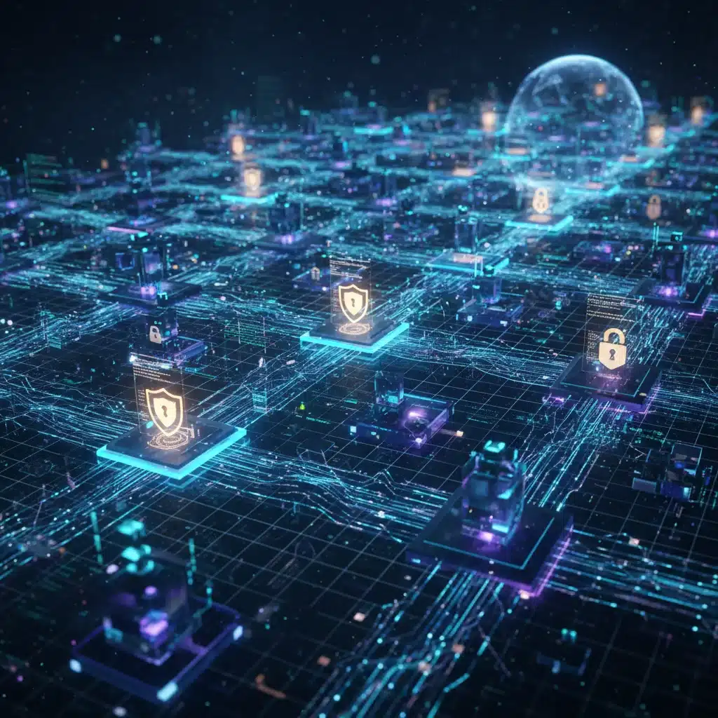 Secure AI infrastructure with interconnected data nodes