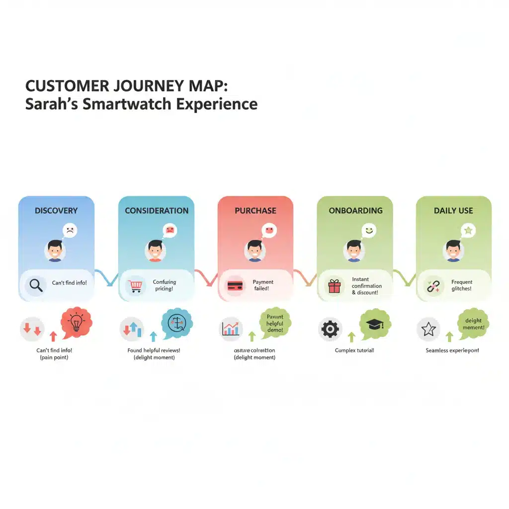 Customer journey mapping for product-market fit