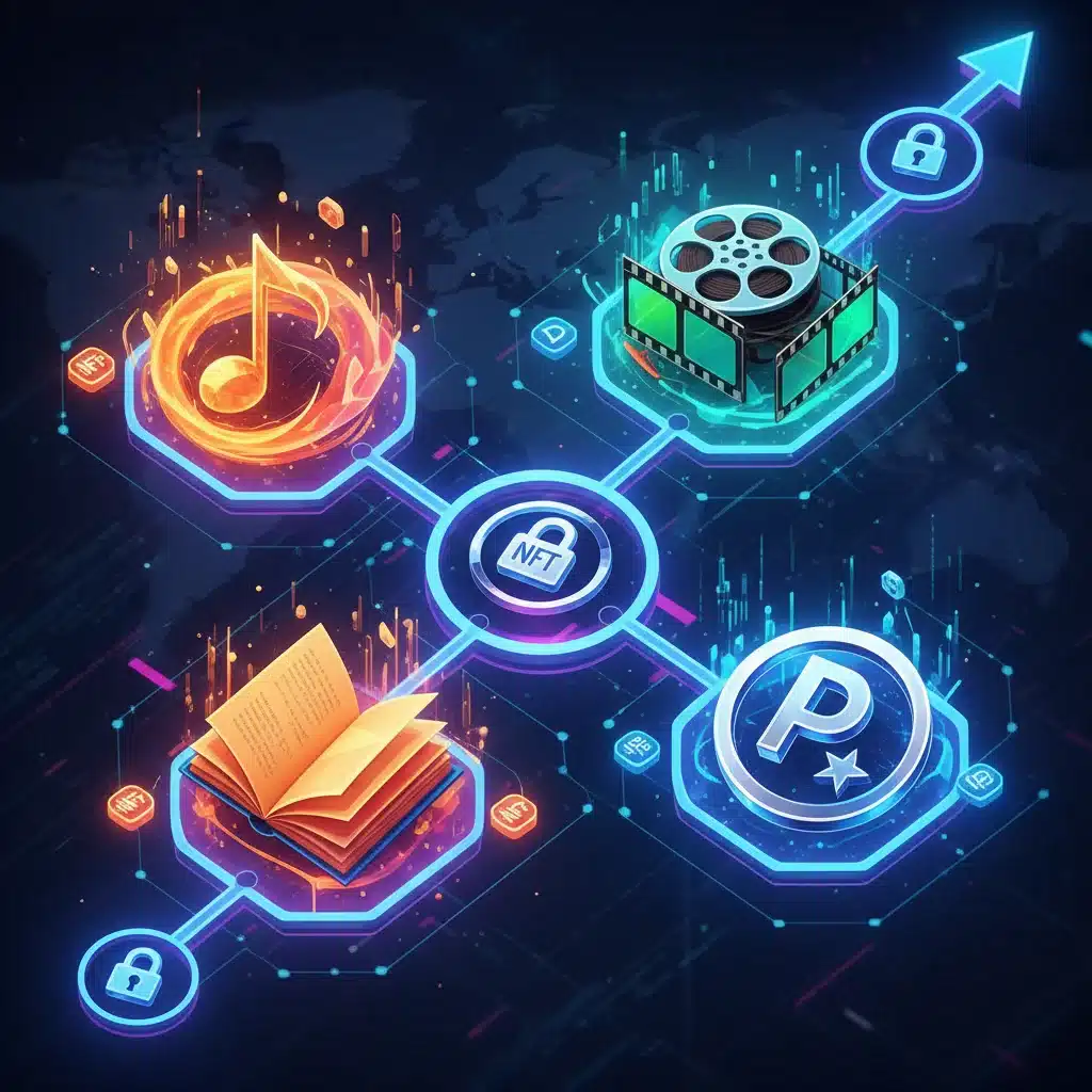 Intellectual property and creative works as NFTs