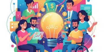 Entrepreneurs collaborating, symbolizing successful startup funding and innovation.