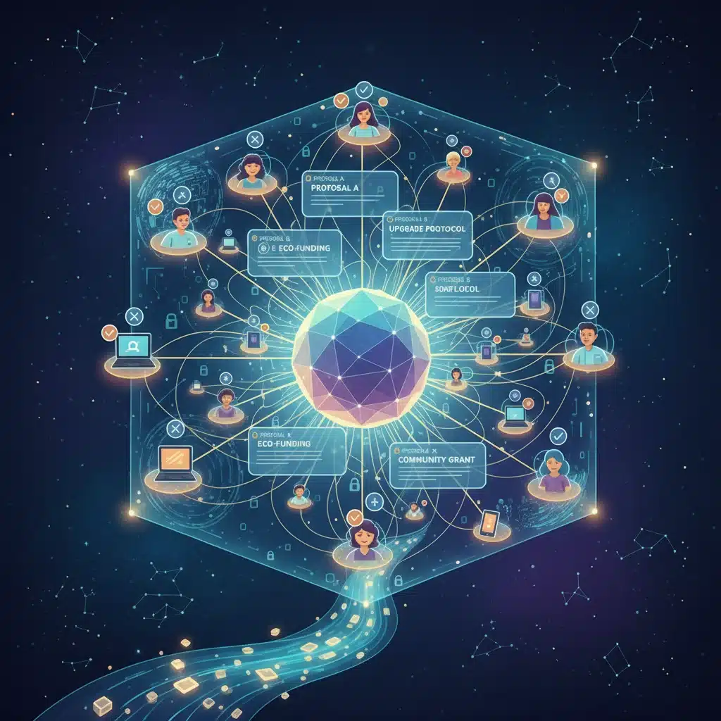 Decentralized autonomous organization governance and community security