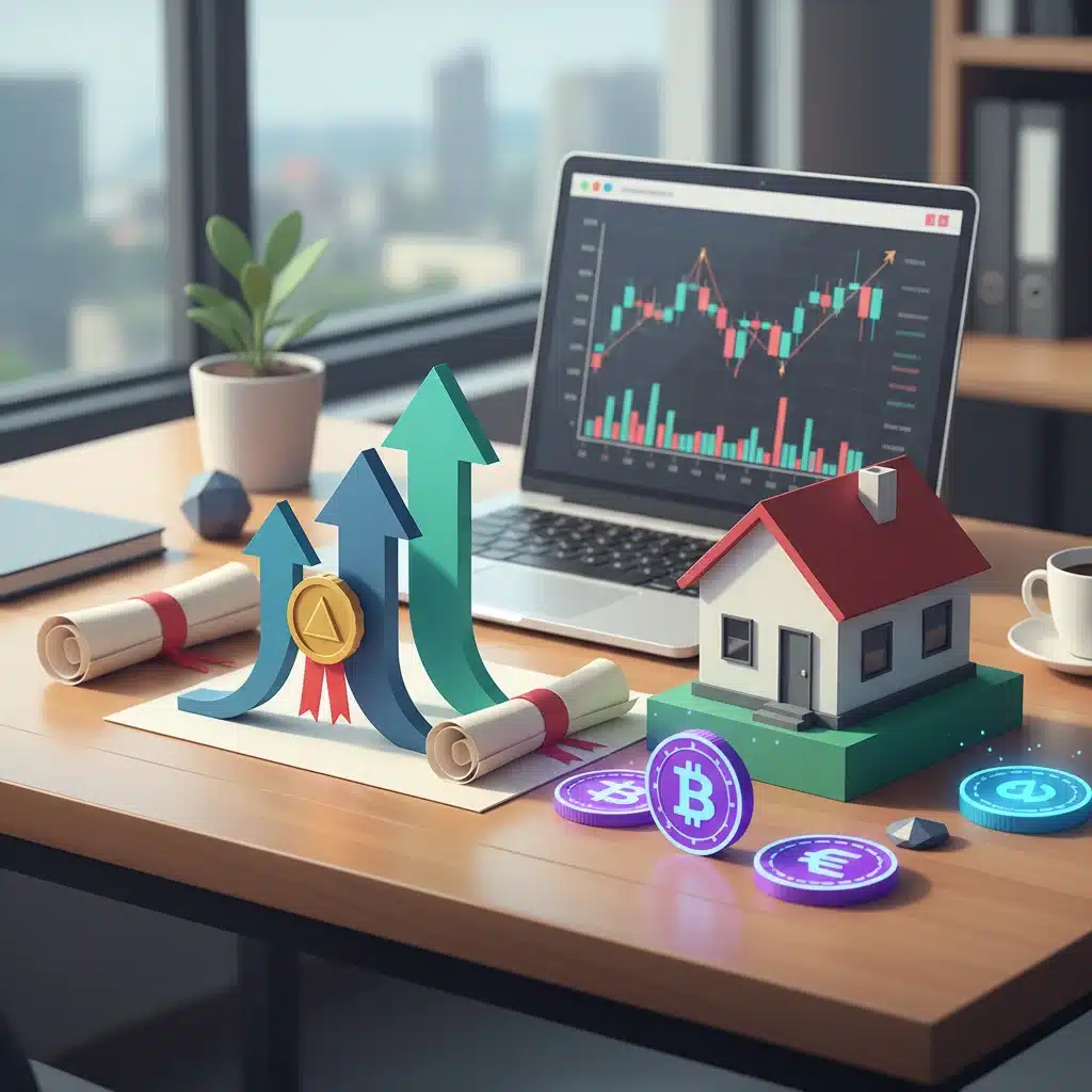 Diversified investment portfolio illustration